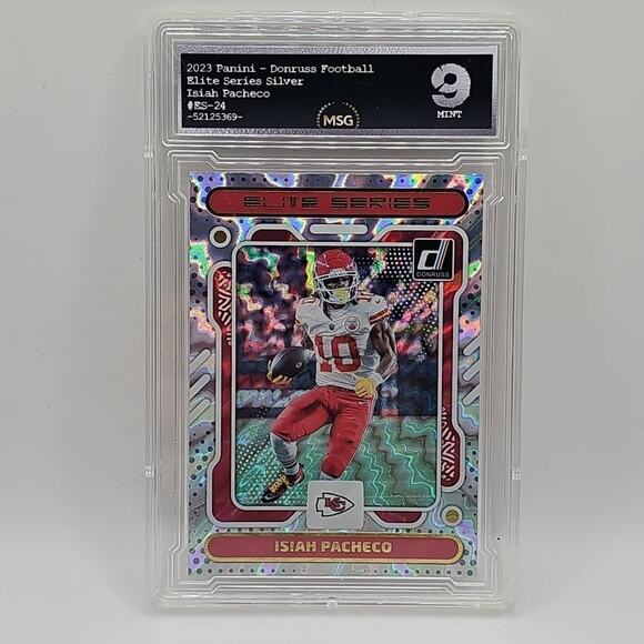 Isiah Pacheco 2023 Panini Donruss Elite Series #ES-24 Kansas City Chiefs Graded - Picture 1 of 2
